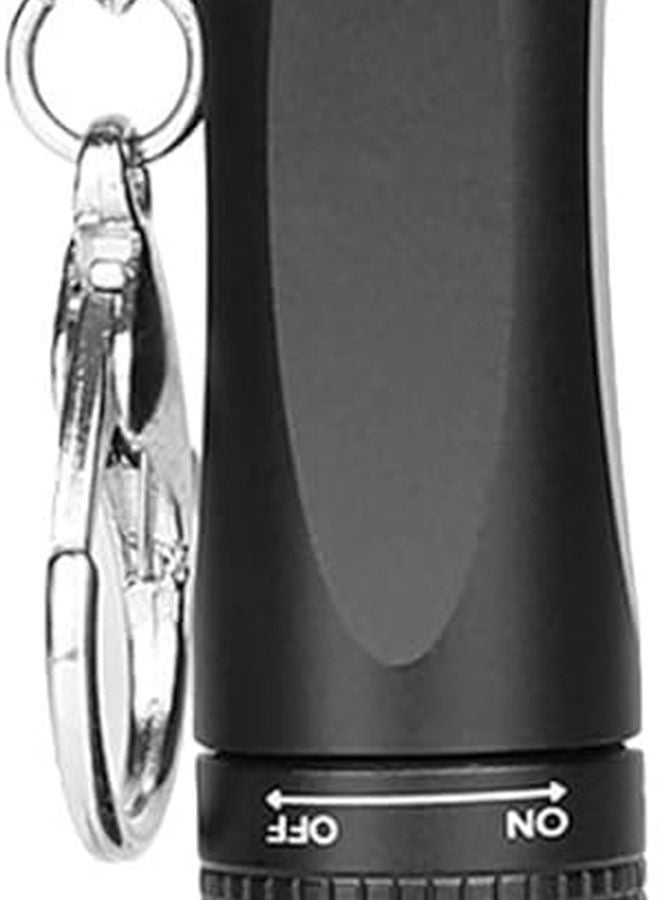 Veemoon Mini Portable LED Keychain Flashlight High Intensity Torch For Camping EDC Black - Image 1